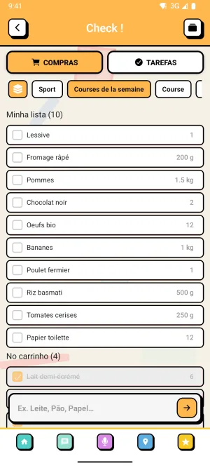 Captura do Zoku: Check !, a lista de compras de toda a tribo